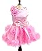 SMALLLEE_Lucky_Store Pet Small Dog Puppy Cat Clothes Coat Wedding Costume Satin Rose Formal Dress Tutu Pink L