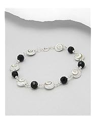 Shell Bracelet In 92.5 Sterling Silver