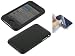 Apple iPhone 3G Premium Polycarbonate Black Rubberize Textured Snap-On Case Cover + Screen Protector Shield (NOT Compatible with 1st Generation iPhone)