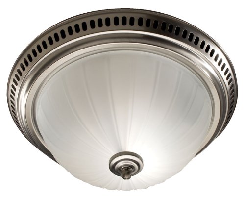 Broan 741SN Decorative Ventilation Fan and Light, Satin Nickel