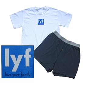 LYF=LOVE YOUR FAMILY(tm) t-shirt and Boxer Set - For Men and Women!