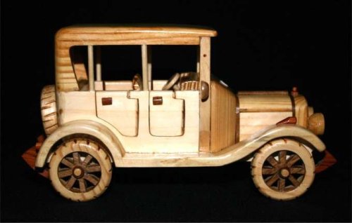 Handcrafted Wooden Toy Car Classic Vintage Model CMC_MODELT_005