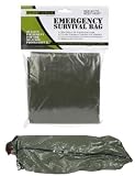 Military Survival Sleeping Bag - Olive Drab: Reflects 90% Body Heat