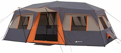 Cabin Tent 12-person 3-room Instant (Orange)
