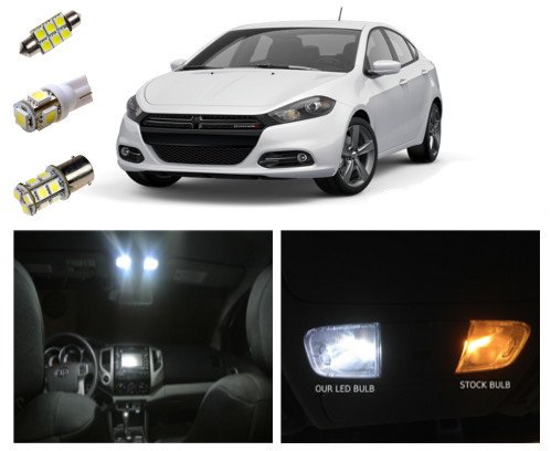 13+ Dodge Dart LED Package Kit Interior + Tag + Reverse (7 pieces)