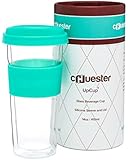 Chuester 14oz Double-Walled Glass Travel Mug