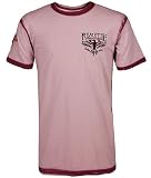 Remetee Heritage Crow T-Shirt Burgundy Edge Wash