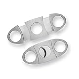 Brushed Stainless Steel Cigar Cutter Perfect Gift