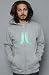 WeSC The Icon Sweatshirt in Gray Melange hood ,Sweatshirts for Men