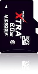 MICRODIA XTRA 52x 8GB MicroSDHC Card with SD Adpater
