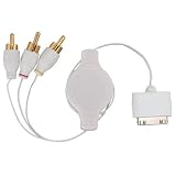 Apple iPod AV Composite Cable TV Out (Retractable)