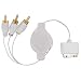 Eforcity Premium Retractable Apple iPod AV Composite Cable, White [Compatible with: iPod with Color Display / including iPod Photo / iPod Video (including U2 Special Editions of iPod Photo &Video)]