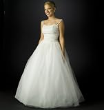 White Tulle Ball Gown - Informal Bridal Gown, Prom Dress by Sean Collection (B8019) White