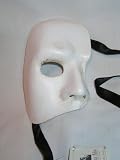 WHITE PHANTOM OF THE OPERA MASK/MARDI GRAS MASK