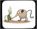 Decorated Mouse Pad with can, anteater, surprised, animal