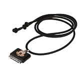 Mickey Silicon Screwless Lanyard Neck Strap for iPhone iPod - Black - Worldwide