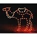 Lighted Holiday Display 1205 Standing Camel - C7 LED Lights