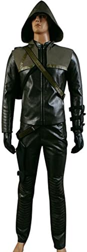 Arrow Oliver Queen Green Arrow Man Cosplay Costume US Size X-Small