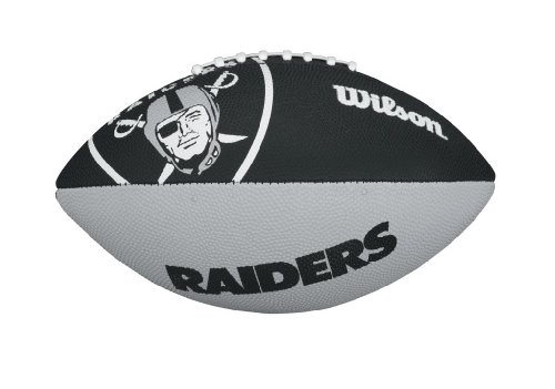 Wilson NFL Junior Team Logo Football (Oakland Raiders)