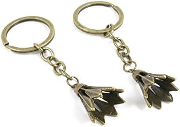 1 Pieces Ancient Bronze Keychain Keyring Key Chain Ring Charms Jewelry Making Handmade O7QU7 Badminton Shuttlecock