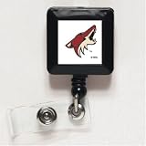 Phoenix Coyotes Retractable Badge Holder Keychain