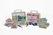 `First Aid Kit 25 Person First aid kit made for approximately 25 people * KIT Contains: Description Qty 16 Unit Poly White Empty 1 Certi-Strip Plastic 1 x 3 16/Unit 2 Certi-Strip Woven 5/Fingertip 1 & 4/Knuckle 9/Unit