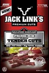 Jack Links Prime Rib Beef Tender Cuts, 3-Ounce Bag (Pack of 4)