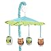 Turquoise and Lime Hooty Owl Musical Baby Crib Mobile by Sweet Jojo Designs
