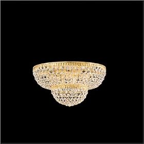Schonbek Gold Legacy Crystal 24" Wide Ceiling Light Fixture