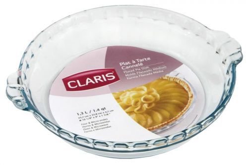 HDS Trading Claris 10 Inch Fluted Pie Plate Glass Finish - HDS Trading 16228