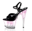 6 1/2 Inch High Heeled Sexy Stripper Platform Shoes With Lights
