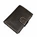 Itslife Men's Genuine Leather Wallet Retro Cowhide Hasp Trifold Vintage Card Holder