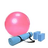OneTouch Massage Yoga Starter Kit includes Yoga Ball, Yoga Mat, and Blocks