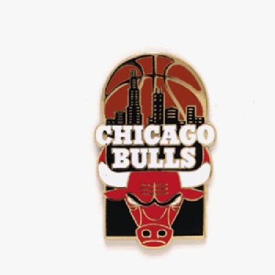 CHICAGO BULLS OFFICIAL LOGO LAPEL PIN