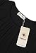 Timeson Tunic Shirt, Womens Flowy Lightweight Fashion Tunic Tops XXX-Large Black