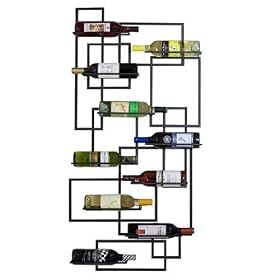 Click here to buy 10-Bottle Mid-Century Wall Rack by Oenophelia.