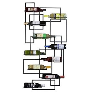 10-Bottle Mid-Century Wall Rack by Oenophelia