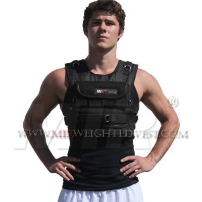(Weekly Sale - 30% Off) New! MIR 50lbs Short Adjustable Weighted Vest (One Size Fits All. Weights Included.)