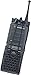 Uncle Mike's Radio Case - Laminated Radio Case Mirage BW Black Size 4, w/Swivel Belt Loop, Card 74994