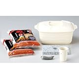 ホワイトぬか漬鉢セット ぬか床500g 2袋付　【四日市ばん古焼 ぬか漬器】