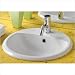 Round Bathroom Sink
China Drop in Blu Round Bath Basin with a Chrome Overflow