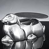 Review Jaf Gifts  / RABBIT SERVING PLATTER - STAINLESS ROUND SERVING PLATE