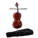 Produkt-Bild: Hochwertiges 1/2 Cello Violoncello mit Bogen und Tasche
