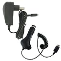 Skque Nintendo DS Lite Automobile Car Charger + Home Wall Charger Bundle Kit Set