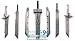 Ff7 Buster Sword Replica 7 Pieces (Tsurugi Sword)