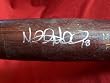 2011 World Series Mitch Moreland Autographed Baseball Bat. Texas Rangers, Proof Photo of Mitch Signing for Us.