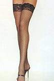 Sexy Lingerie - Stay Up Lycra Industrial Fishnet Thigh High O/S