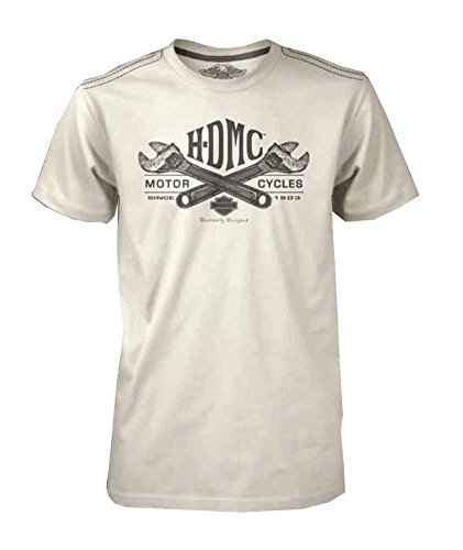 Harley-Davidson Mens Black Label T-Shirt, Wrenched Short Sleeve Tee 30293301 (L)