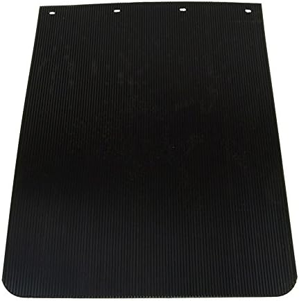 Plain Black 24" x 30" Anti Spray 1/4" Semi Truck Mud Flaps- Pair
