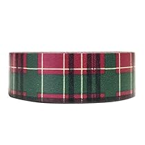 Wrapables Plaid Pattern Japanese Washi Masking Tape, Christmas Plaid

